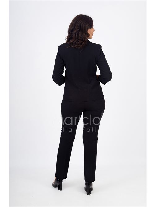 tailleur 3pz ricamo PAOLA FORTI | PF400TPNERO/CIPRIA